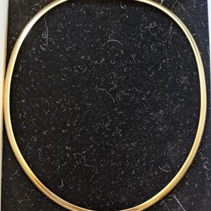 Vintage 14k yellow Italian gold omega necklace